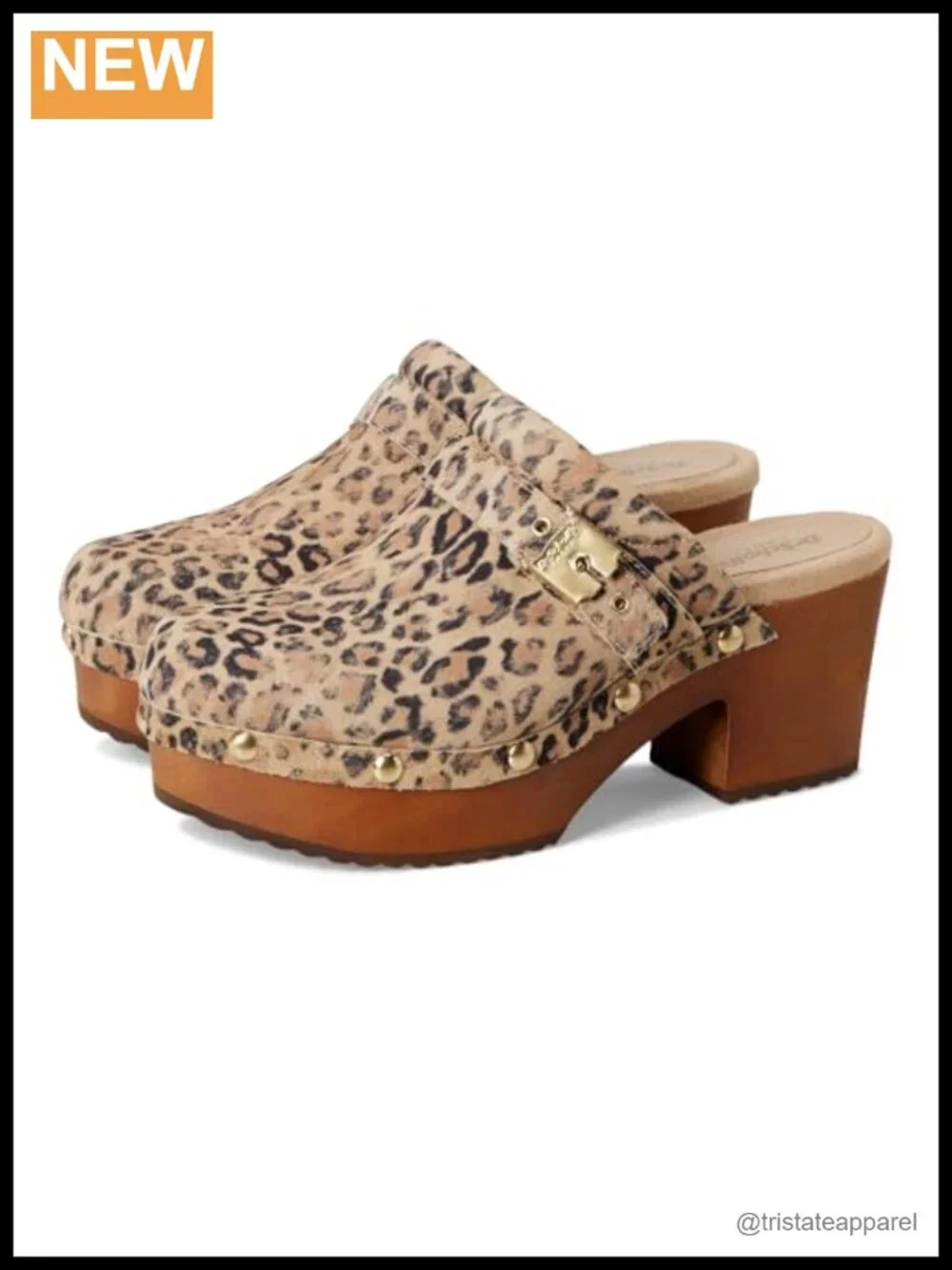 Leather Platform Sandals Slip On Arch Support Mules Casual